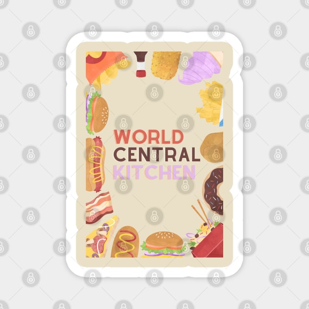 World Central Kitchen Magnet by EDE Digital Art