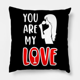 You Are My Love, Valentine's Day Wine Gift Idea Pillow