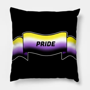 nonbinary pride banner Pillow