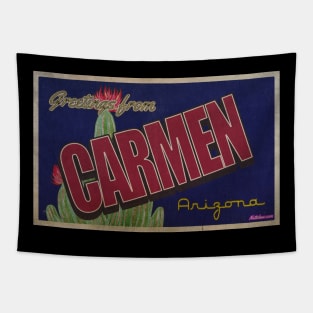 Greetings from Carmen, Arizona Tapestry