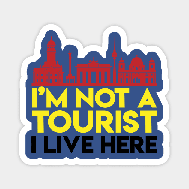 Funny Tourist Tourism Humor Urban City Magnet by Mellowdellow
