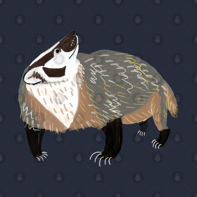 Western American Badger by belettelepink