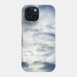 White clouds in the blue sky Phone Case