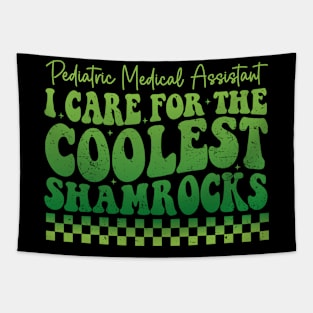 pediatric medical assistant i care for the coolest shamrocks in the patch Tapestry