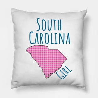 SC Girl Plaid Pillow