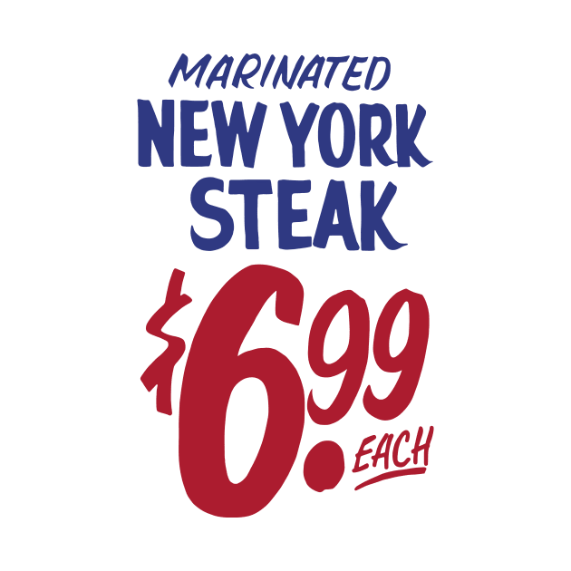 New York Steak sign by Anne-Marie van Warmerdam