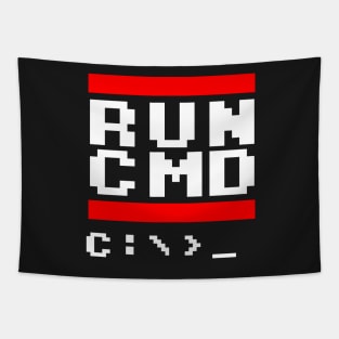 Nerd & Geek Design - RUN CMD Old Dos Operating System Retro N3RD2 Tapestry