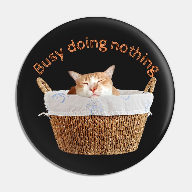 Busy Doing Nothing (Laundry Basket) Pin by leBoosh-Designs