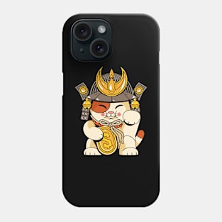 Lucky Cat Samurai (Maneki Neko) Phone Case