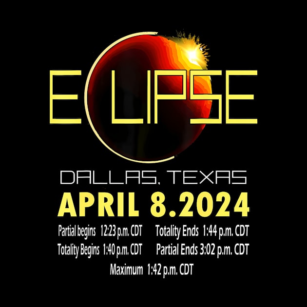 Dallas Texas Solar Eclipse 2024 Solar Eclipse ny Texas by Diana-Arts-C