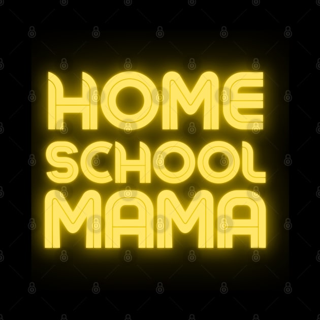 Homeschool Mama Neon Yellow by BeeDesignzzz