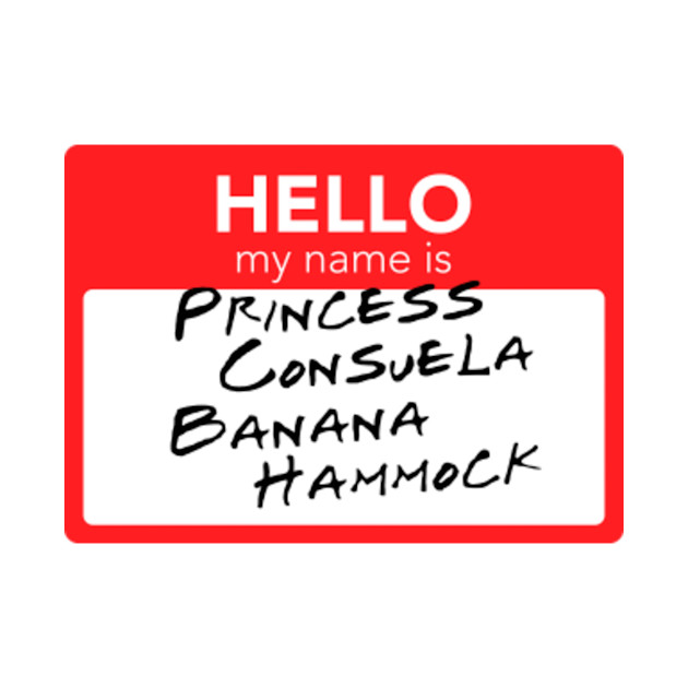 Friends - Hello My Name Is Princess Consuela Banana Hammock - Friends - Phone Case