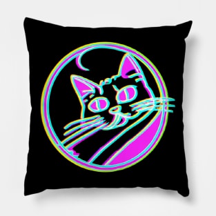 Fluorescent Feline Pillow