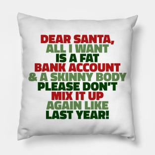 Dear Santa Pillow