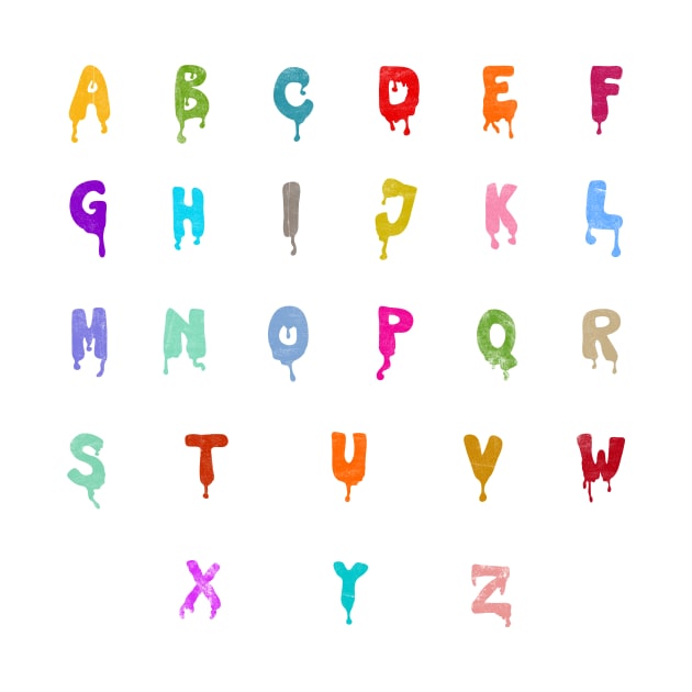 Alphabet Drips by notsniwart