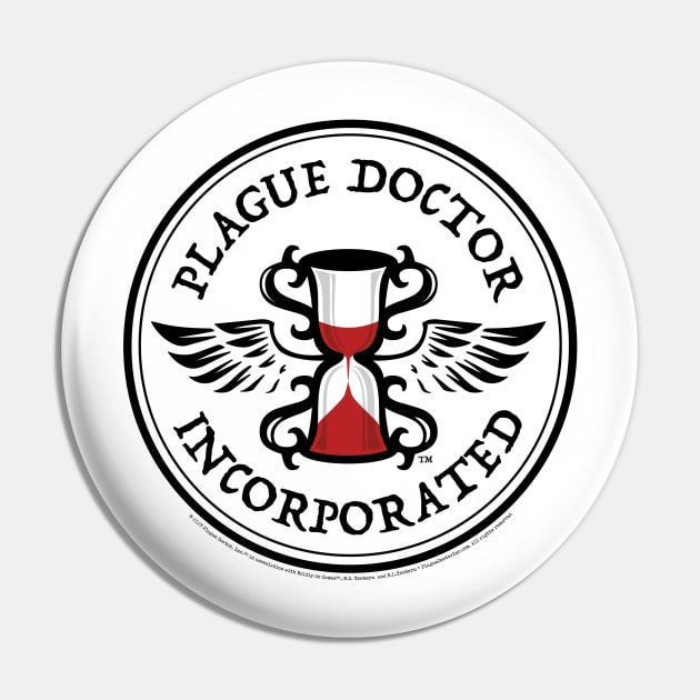 Plague Doctor, Inc.™ Logo Light Pin by PlagueDoctorInc