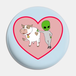 Moo Romance Pin