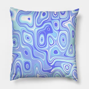 Blue purple blobs Pillow