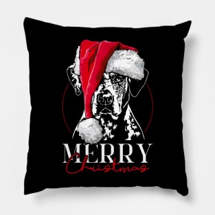 Funny Santa Catahoula Leopard Dog Merry Christmas dog mom Pillow