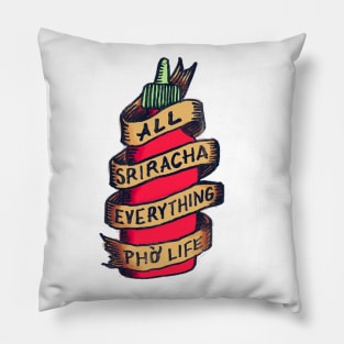 Sriracha hot sauce Pillow