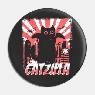 Catzilla Kaiju Cat Pin