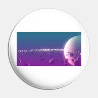 Planet Saturn Pin