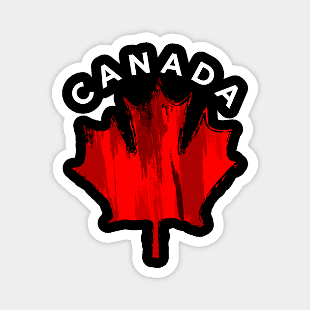 Canada Flag Maple Leaf Canadian Magnet by shirtsyoulike