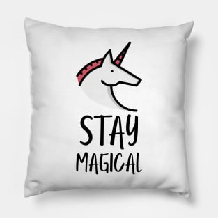 stay magical unicorn Pillow