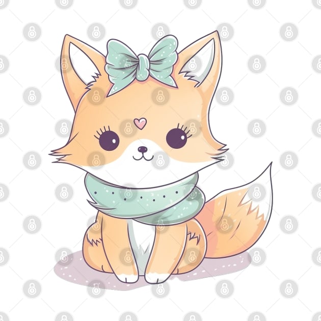 Cute Kawaii Fox by Kawaii Cuties