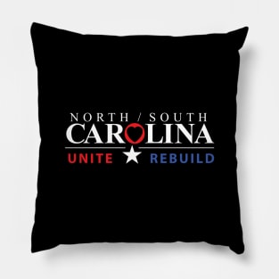 North and South Carolina Hurricane Florence Rebuild and Unite Strong Pillow