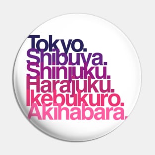 Tokyo Districts (purple) Pin