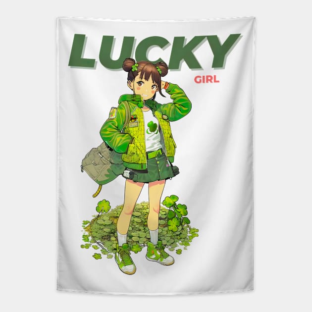 Lucky Girl Tapestry by Robbot17