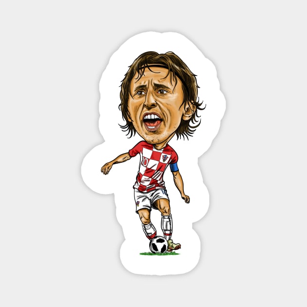 Luka Modric caricature Magnet by tabslabred