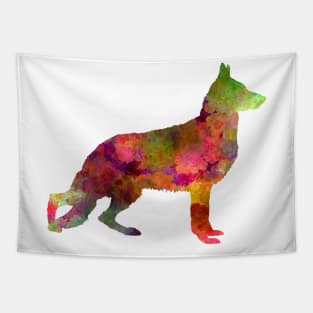 German Sherpherd dog  watercolor Tapestry