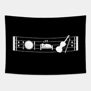 Eat Sleep Violin Repeat Tapestry