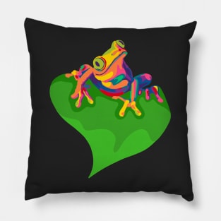 Rainbow Tree Frog Pillow