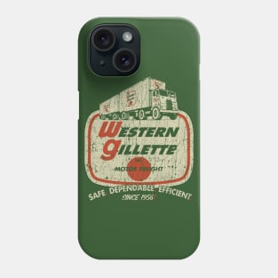 Western Gillette Motor Freight 1956 Phone Case