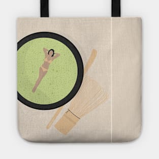 Matcha bath Tote