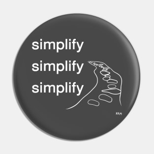 Simplify (white letters) Pin