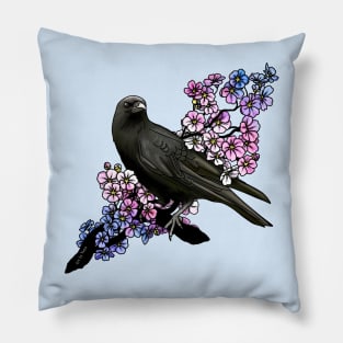 Trans Crow Pillow