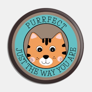 Cute Cat Illustration Animal Pun Art Pin