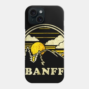 Banff Alberta Canada Shirt Vintage Hiking Mountains Phone Case