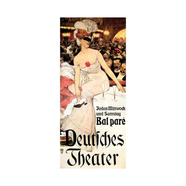 BAL PARE DEUTSCHES THEATER Vintage Advertising Poster by Adolf Munzer by vintageposters