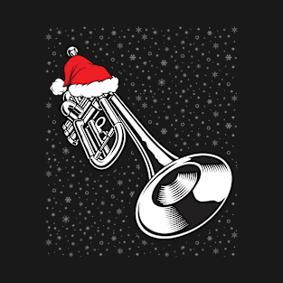 Christmas TrumpeTShirt Santa Trumpet T-Shirt