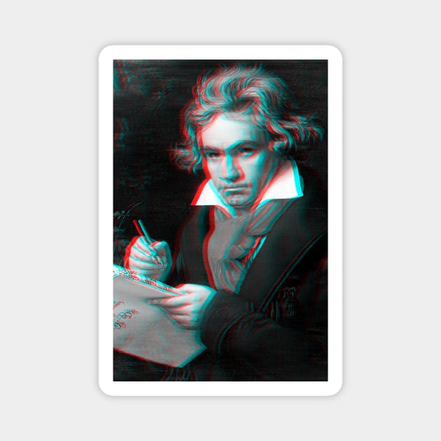 Ludwig van Beethoven Magnet by TheMusicophile