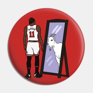 DeMar DeRozan Mirror GOAT Pin