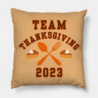 Team THANKSGIVING 2023 Classic Holiday Fan Style Pillow