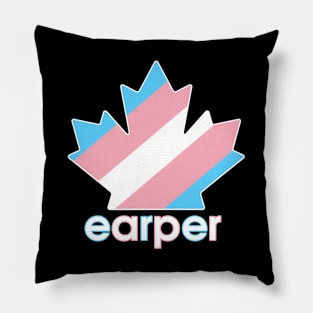 Trans Earper Pride Maple Leaf Pillow