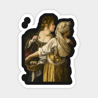 Judith and Her Maidservant, Artemisia Lomi Gentileschi, 1618 Magnet