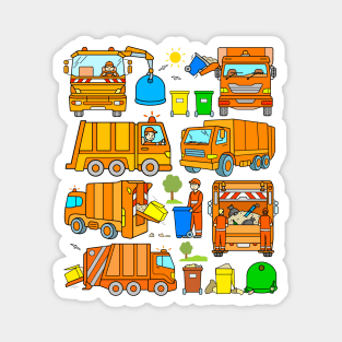 Garbage Trucks Magnet